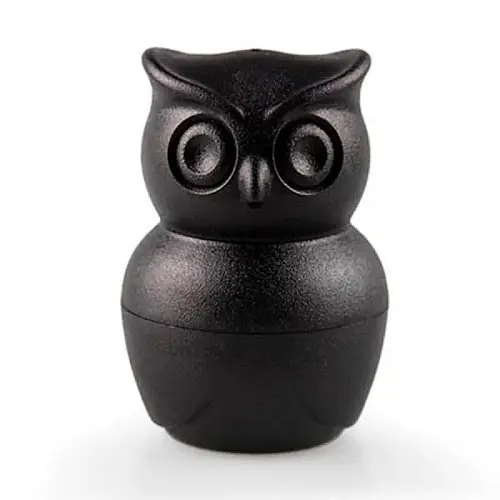 Солонка і перечниця Morning Owl Qualy (чорна)