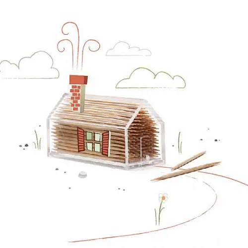 Подставка для зубочисток Toothpick Chalet Monkey Business