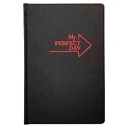 Планер "My perfect day" червоний на чорному (російська мова)