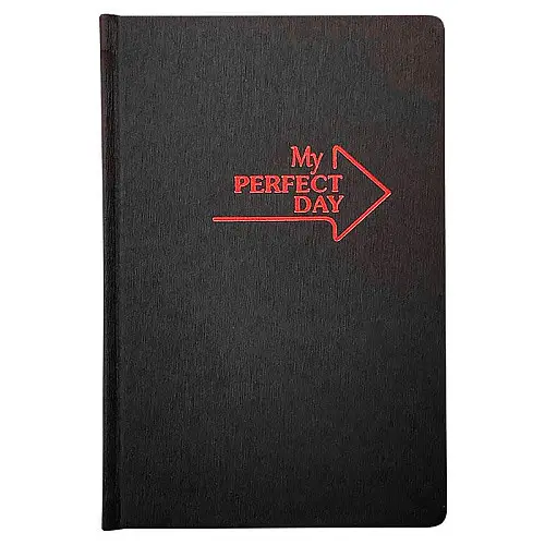 Планер "My perfect day" червоний на чорному (російська мова)