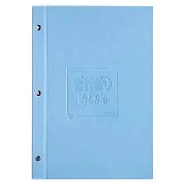 Перший альбом малюка Baby Book блакитний (російська мова)