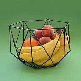 Фруктовница Geometry (черная)