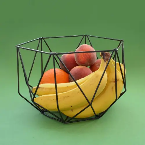Фруктовница Geometry (черная)