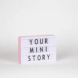 Світильник лайтбокс з буквами Mini LEDR А6 (рожевий)