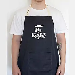 Чоловічий фартух Mr right (чорний)