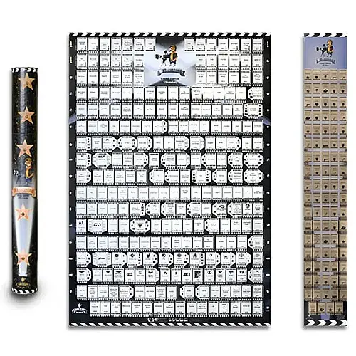 Скретч-постер фільмів My Poster Cinema edition 21 century (англійська мова) в тубусі