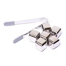 Кубики для виски с щипцами Decanto (6 шт.)