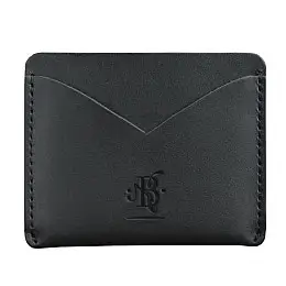 Шкіряна візитниця 5.0 "Слім. Графіт" (чорний)