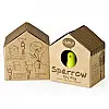 Ключниця настінна і брелок для ключів Sparrow Qualy (чорний-зелений)