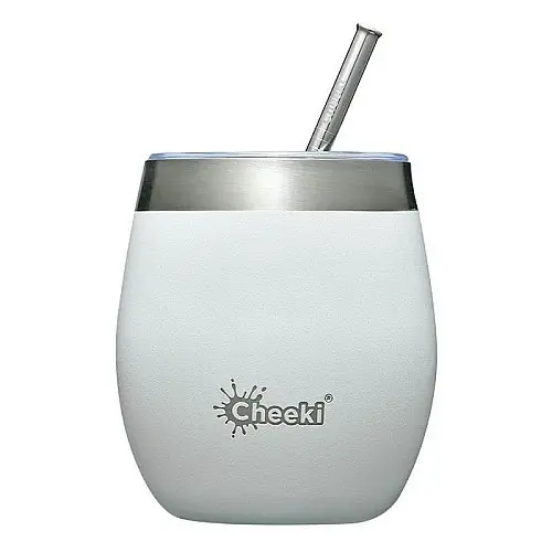 Термостакан зі сталевою трубочкою Cheeki Wine Tumbler Spirit White (220 мл)