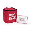 Термосумка "Ланч бег Do not touch my lunch" maxi (червона)