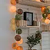 Тайська LED-гірлянда Forest green (20 кульок) лінія на батарейках