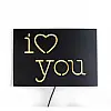 Настенная Led вывеска I love you