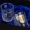 Набір для віскі «Гербовий з тризубом» Boss Crystal (графин + 4 склянки)