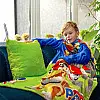 Плед с рукавами из микрофибры детский Kids "Патруль" (зеленый)