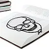 Закладка для книг «Череп контурный»
