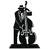 Металлический упор для книг Glozis Jazz (черный)