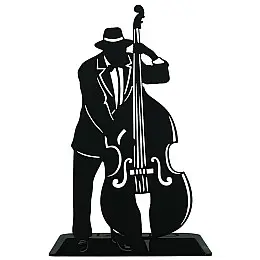 Металевий упор для книг Glozis Jazz (чорний)