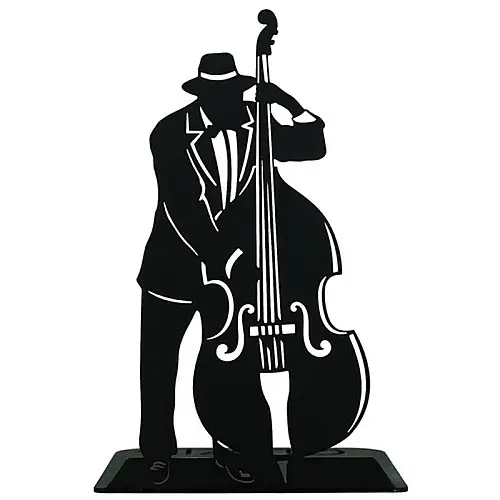 Металлический упор для книг Glozis Jazz (черный)