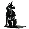Металлический упор для книг Glozis Jazz (черный)