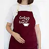 Фартух Cooking with love (бордовий)