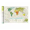Скретч-карта світу Travel Map Geography World (англійська мова) в тубусі