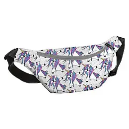 Поясна сумка-бананка Bumbag "Єдиноріжки"