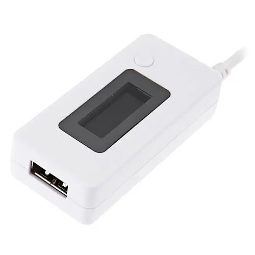 USB тестер ємності Hesai KCX-017 вольтметр амперметр Білий (100145)