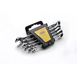 Набір ключів комбінованих з тріскачкою в чохлі СИЛА CrV 8, 10, 12, 14, 15, 17, 19 8 шт (032817)