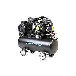 Компрессор Apro двухцилиндровый ременной 2.2кВт 402л/мин 8бар 50л 2 крана