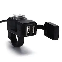 USB зарядное устройство на 2 порта для мотоцикла Digital Lion MC01, с креплением на руль
