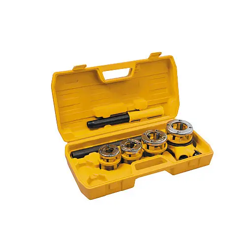 Набір плашок для нарізування різьблення MASTERTOOL ½"/¾"/1"/1¼" 4 ел 14-1403