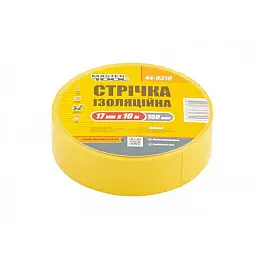 Лента изоляционная MASTERTOOL 0.15 мм 17 мм 10 м 10 шт желтая 44-9310