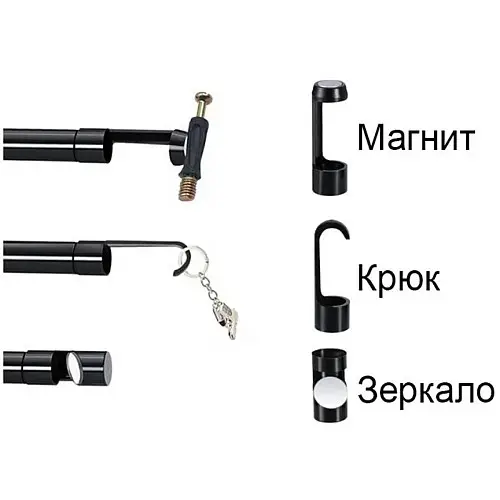 Ендоскоп USB Wi-Fi камера бороскоп 8 мм 10 м Black