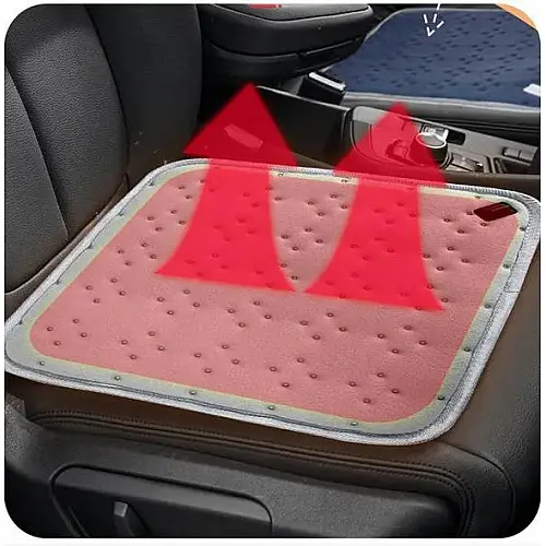Накидка на кресло стул с подогревом Lesko usb 45*45cm Gray
