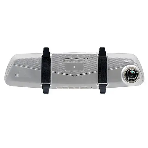 Зеркало відеореєстратор RIAS V10 Full HD 7" з камерою заднього виду Silver (3_01146)