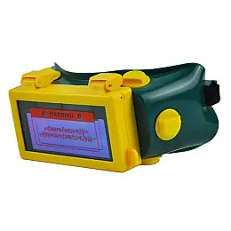 Защитные очки RIAS Welding Mask для сварки и резки металла Yellow-Green (3_01576)