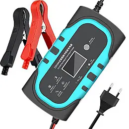 Зарядное устройство для автомобильного аккумулятора RIAS 12V 10A с LCD экраном (3_02705)