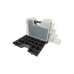 Органайзер двосторонній з ручкою MASTERTOOL 14" 360х290х195 мм 49 секцій (79-2101)