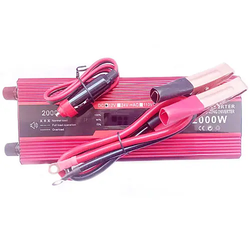 Инвертор напряжения Solar Smart King Power Inverter 008 c 12V на 220V 2000W модифицированная синусоида Red (11035-hbr)