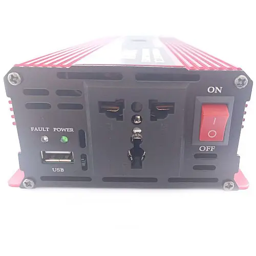 Инвертор напряжения Solar Smart King Power Inverter 008 c 12V на 220V 2000W модифицированная синусоида Red (11035-hbr)