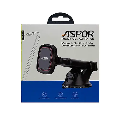 Магнітний автотримач Aspor J3- чорний