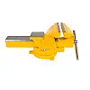 Тиски слесарні настільні поворотні MASTERTOOL 200 мм Yellow (07-0220)