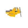 Тиски слесарні настільні поворотні MASTERTOOL 100 мм Yellow (07-0210)