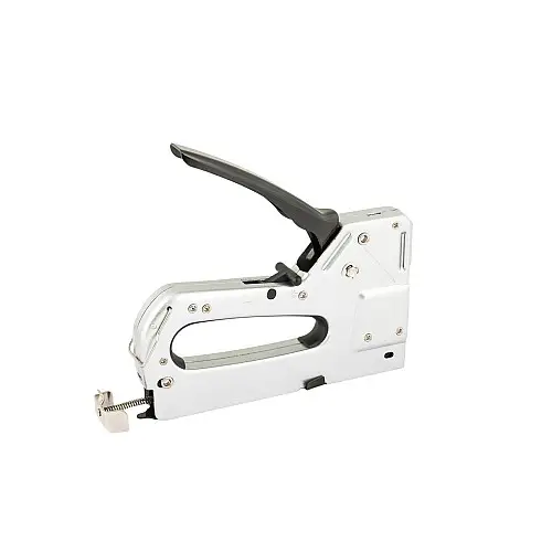 Степлер рессорний MASTERTOOL 3-В-1 скоба R53 4-14мм/R13 6-14 мм/шпилька 14мм Сірий (41-0909)