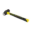 Молоток-кувалда MASTERTOOL 1350 г HRC50 325 мм Жовтий та Чорний (02-1213)