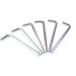 Ключ шестигранный MASTERTOOL CrV 12,0 мм 44/195 мм набор 6 шт Grey (75-0012)