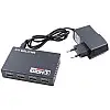 Сплиттер 1x4 порта HDMI splitter 1080P 4K 3D Черный (20053100245)