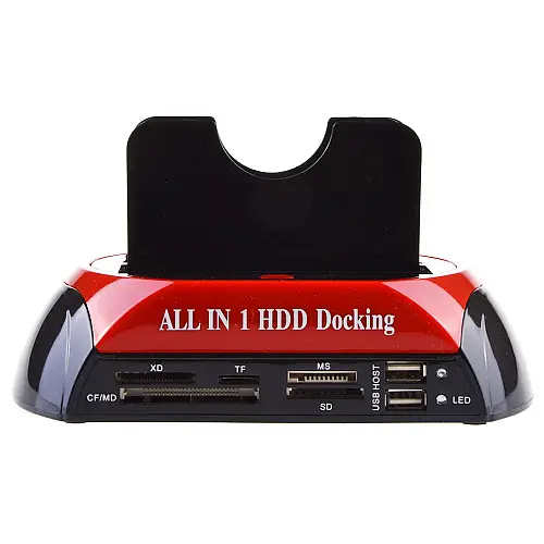 Док-станция для жестких дисков Digital Lion PH-0875 SATA + IDE с двойным слотом / кардридером / USB 2,0