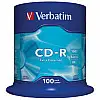 Диск CD Verbatim 700Mb 52x Cake box 100шт Extra (43411)